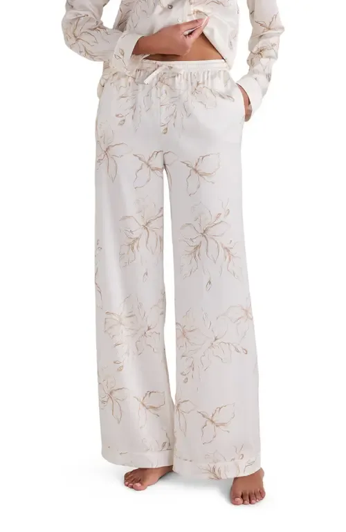 Washable Silk Floral Pajama Pants by Haven Well Within
