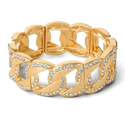 Link Bracelet with Crystals by Jessica Simpson
