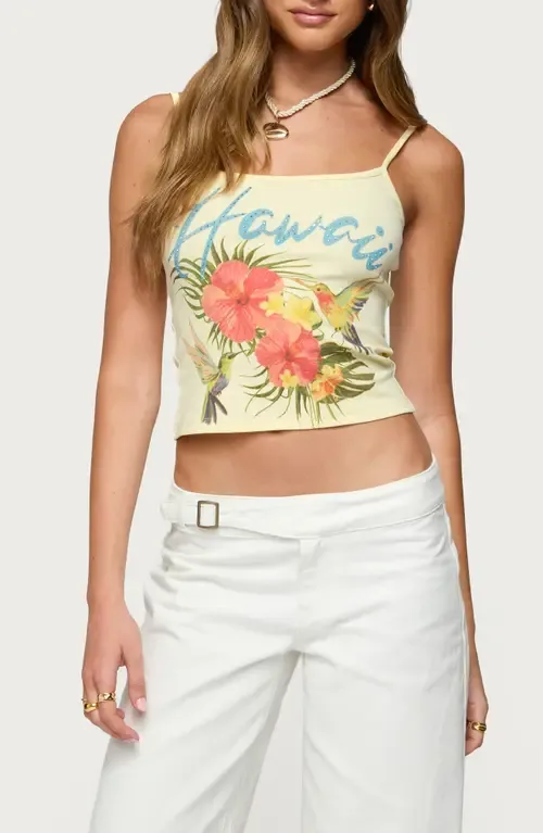 Hawaii Babe Crop Camisole by EDIKTED