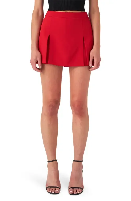 Box Pleat Miniskort by Endless Rose