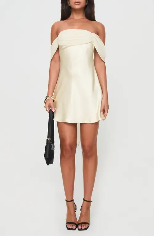 Adoration Off the Shoulder Minidress by Princess Polly