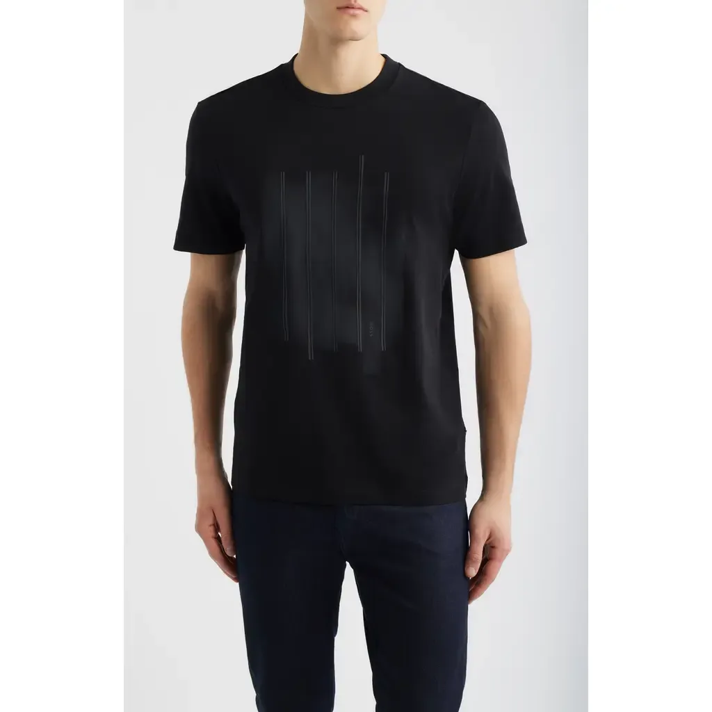Thompson Cotton Graphic T-Shirt by BOSS