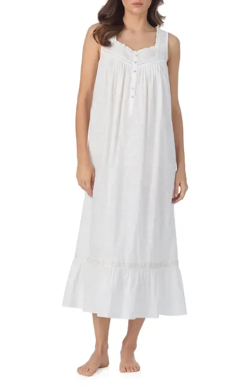 Sleeveless Cotton Lawn Ballet Nightgown by Eileen West
