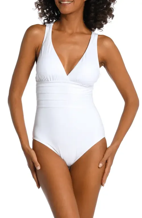 Cross Back One-Piece Swimsuit by La Blanca