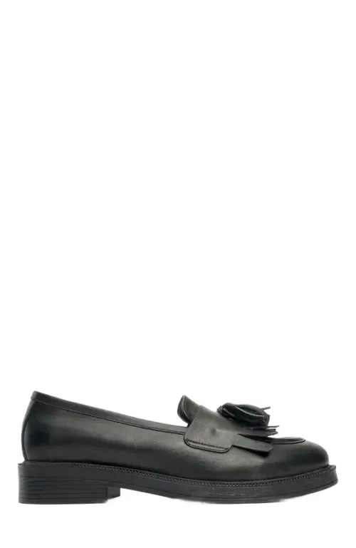 Milly Leather Tassel Loafer