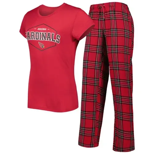 Concepts Sport Cardinal/Black Arizona Cardinals Badge T-Shirt & Pants Sleep Set by CONCEPTS SPORT