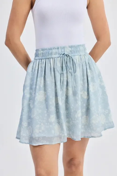 Drawstring Short Skirt by Reistor