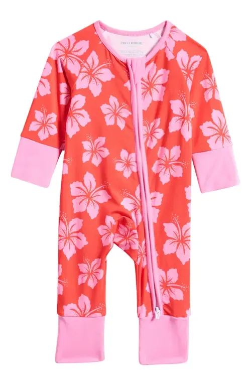 Hibiscus Punch Zip Romper by Coco Moon