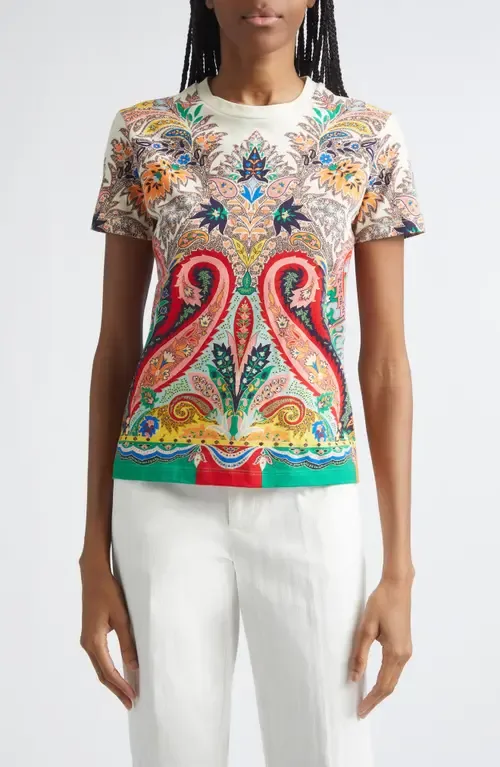 Paisley Print T-Shirt by Etro