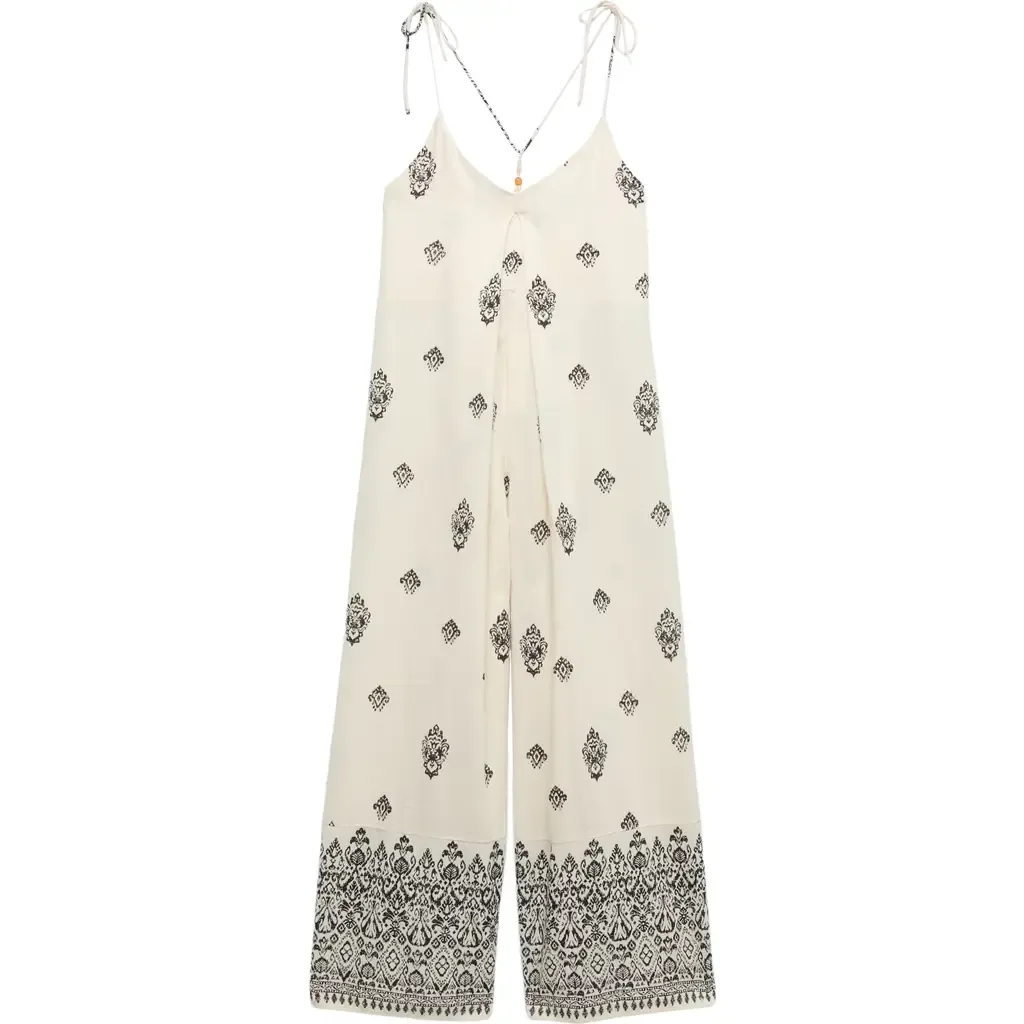 Print Cotton Jumpsuit by PER UNA BY M&S