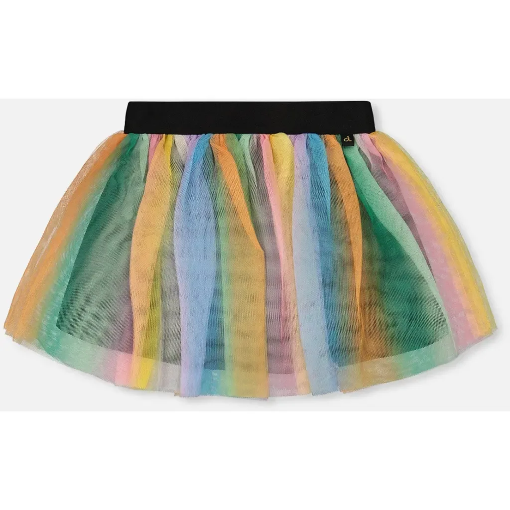Flared Mesh Skirt by Deux par Deux