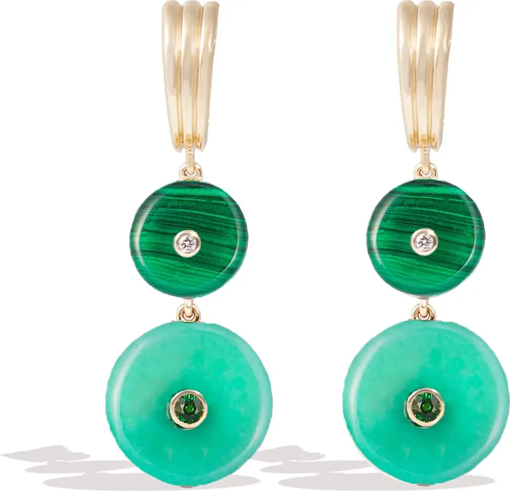 Evolve Stone Inlay Chandelier Earring