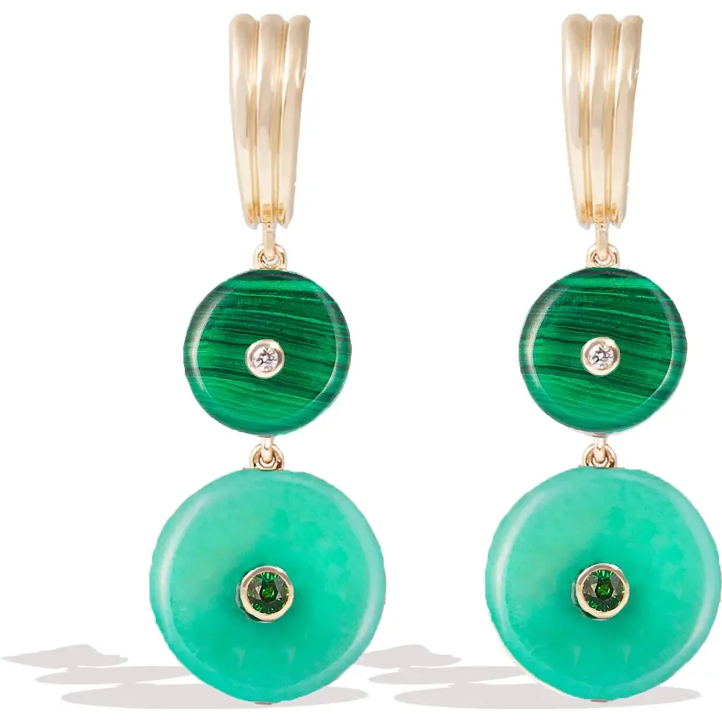 Evolve Stone Inlay Chandelier Earring by Campbell + Charlotte