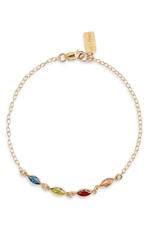 Marquise Multi Birthstone Bracelet by Set & Stones