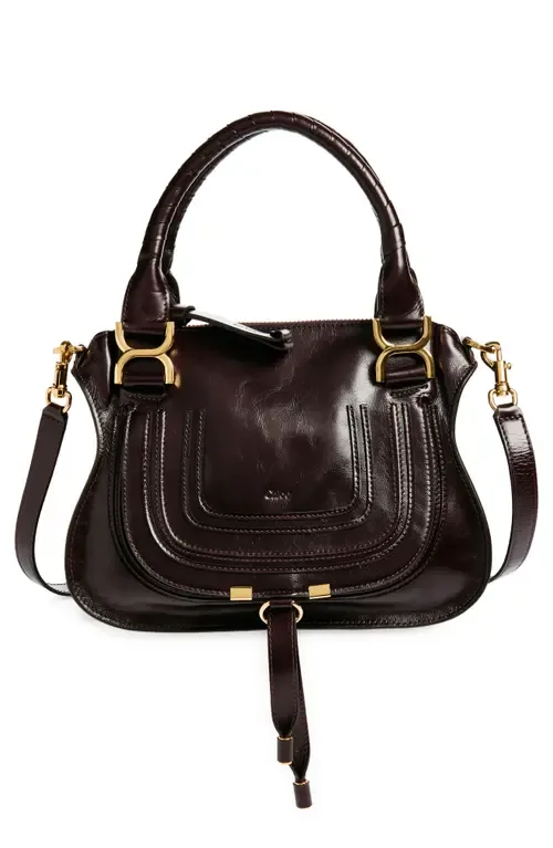 Small Marcie Leather Satchel by Chloé