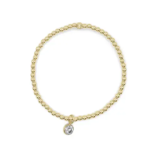 Crystal Gold Filled Beaded Bracelet by Bowood Lane