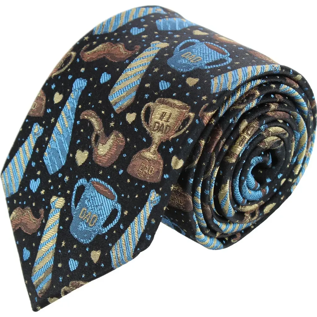 Dad Appreciation Silk Novelty Necktie by Trafalgar