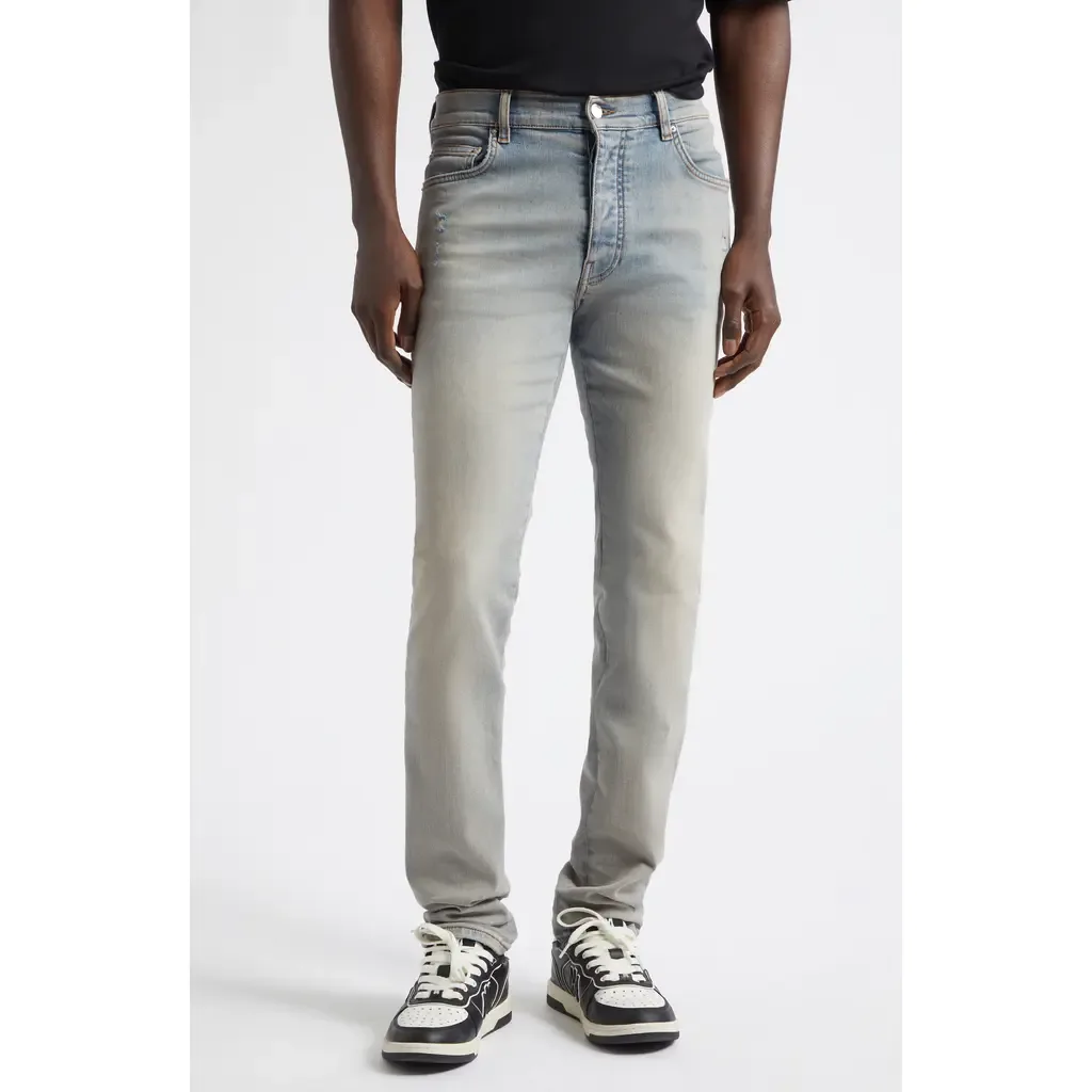 Straight Leg Stack Jeans by AMIRI