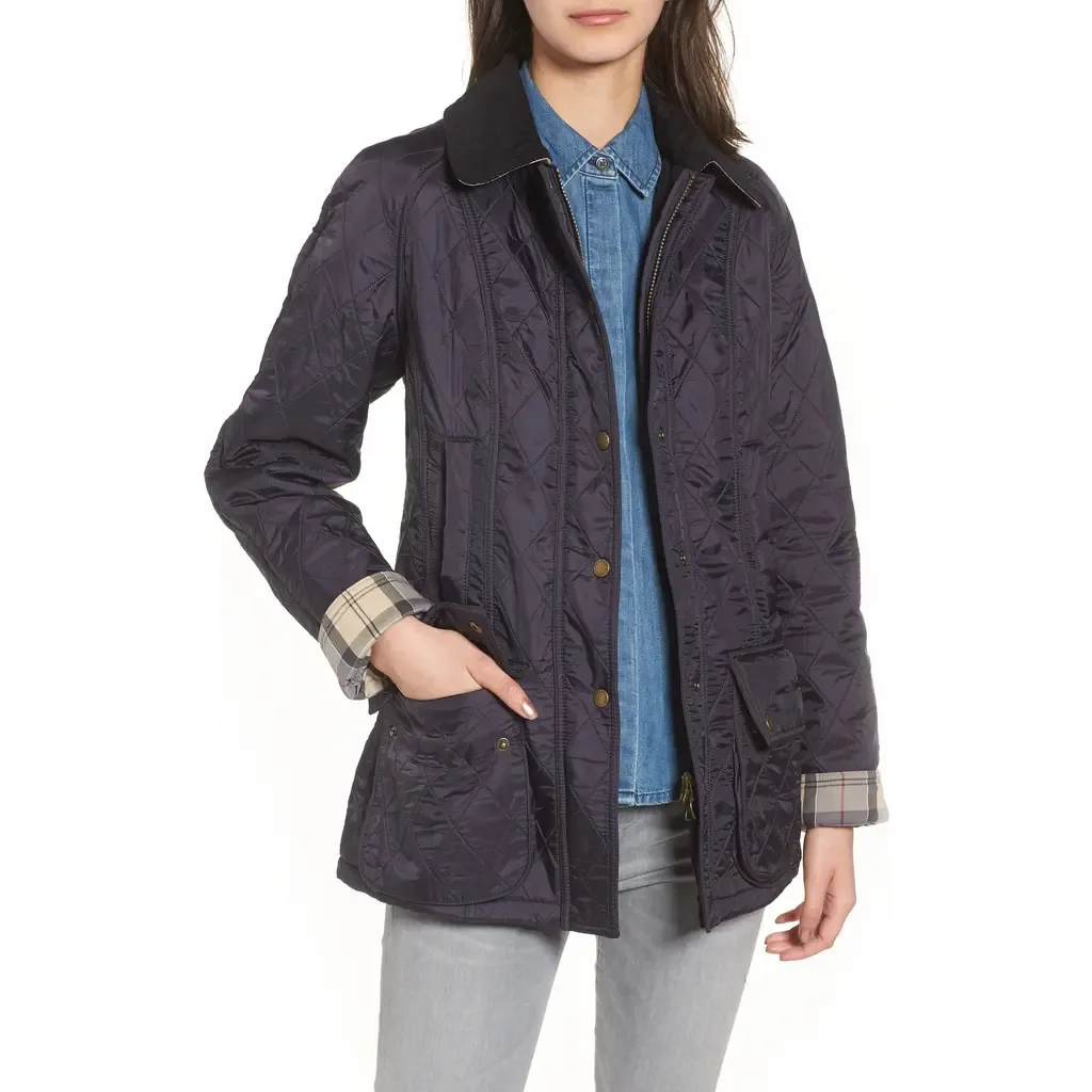 Beadnell Fleece Lined Quilted Jacket by Barbour