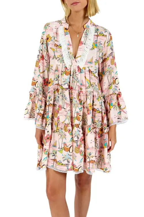 The Margaritaville Wastin' Away Again Tunic Dress by Kenny Flowers