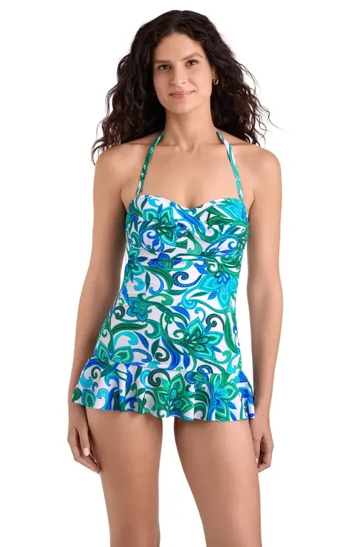 Summer Skirted One-Piece Swimsuit by ShapeSolver