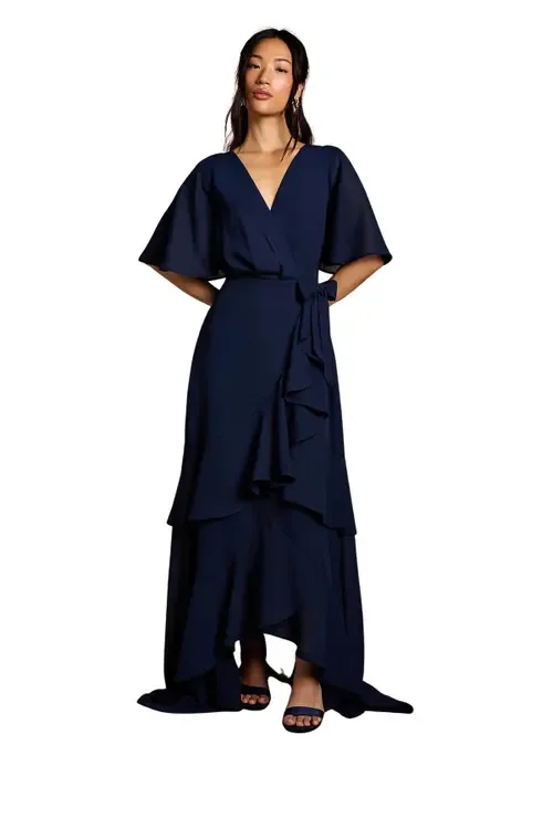 Angel Sleeve Bridesmaid Maxi Dress by Coast