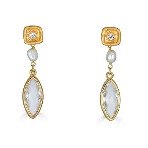 Marquise Drop Earring by Loni Paul Jewelry