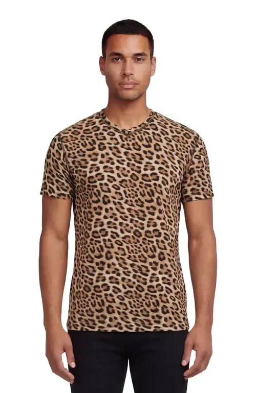 Wool V-Neck Tee by Lords of Harlech