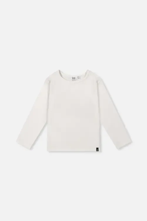Brushed Rib Crew Neck Long Sleeve Top by Deux par Deux