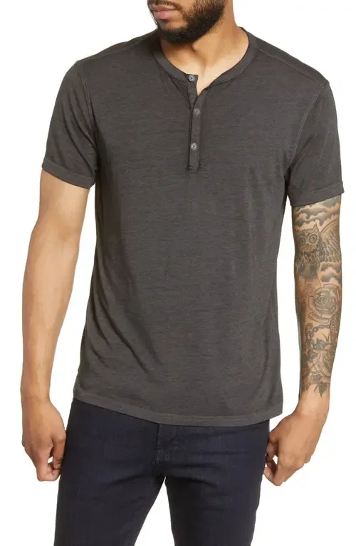 Regular Fit Henley T-Shirt by John Varvatos