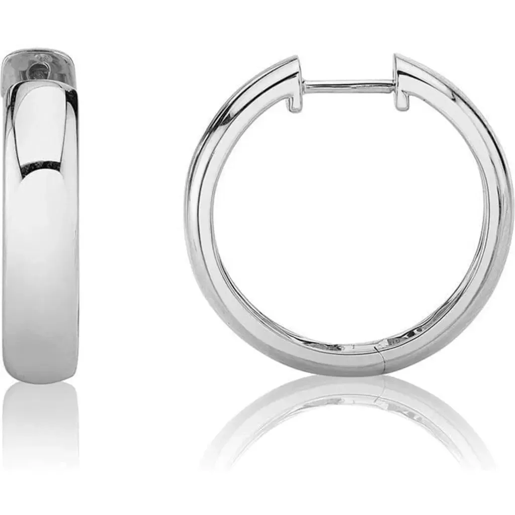 Orb Thin Huggie Hoop Earring by Michael M
