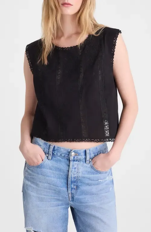 Embroidered Lace Insert Top by Madewell