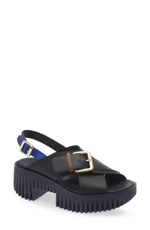 Plia Juno Platform Slingback Sandal by 4CCCCEES