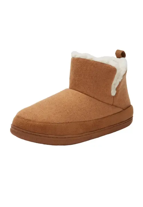 Fleece Lined Comfort Slipper Boot by KingSize