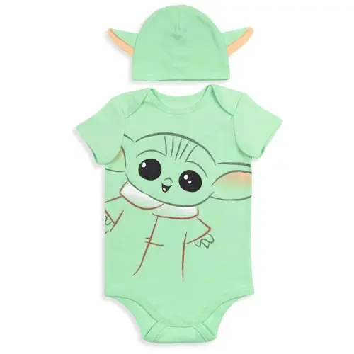 The Mandalorian Grogu Cosplay Bodysuit and Hat Set by Star Wars