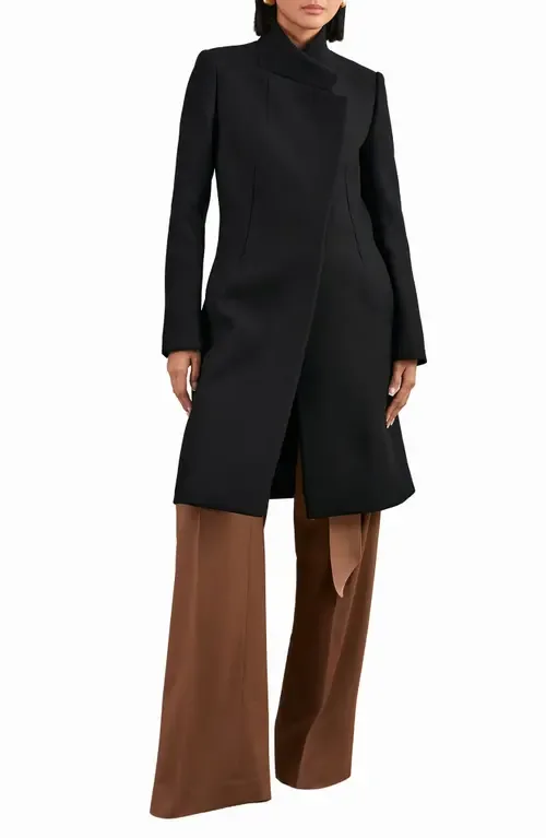 Max Wrapover Wool Blend Coat by Reiss