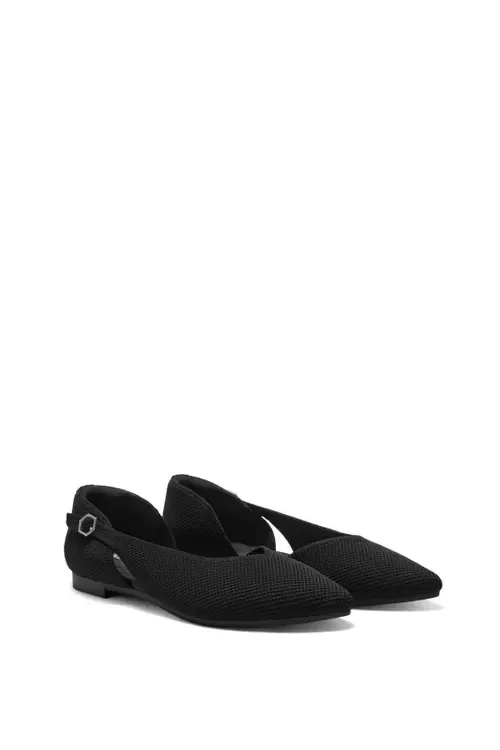 Malory Pointed-Toe D'Orsay Flats by VIVAIA