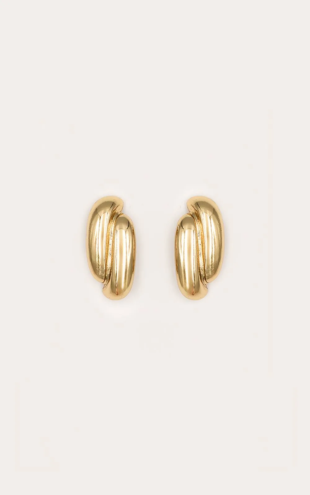 Chunky Abstract Twist Statement Earrings
