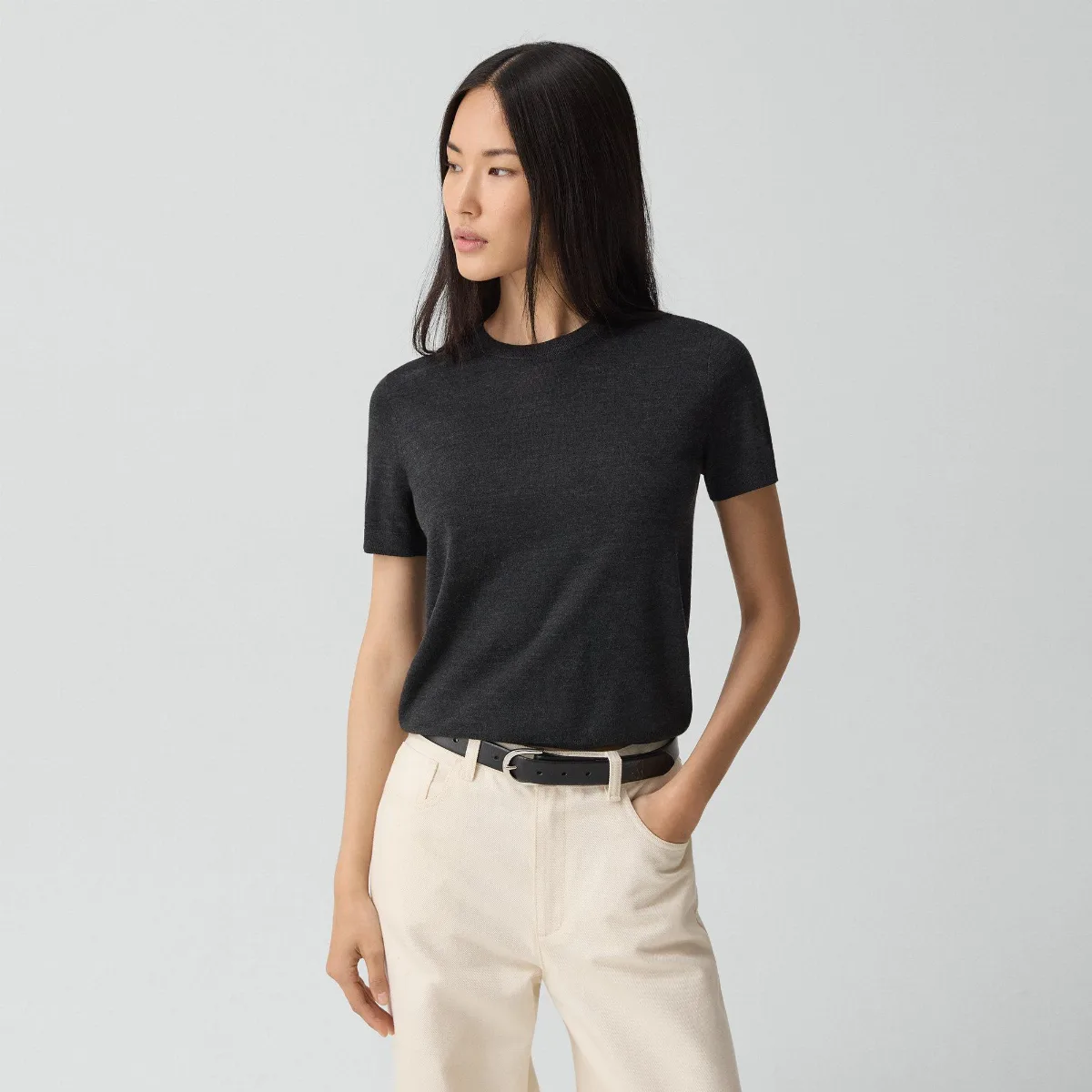 Sweater Tee in Regal Wool by Theory