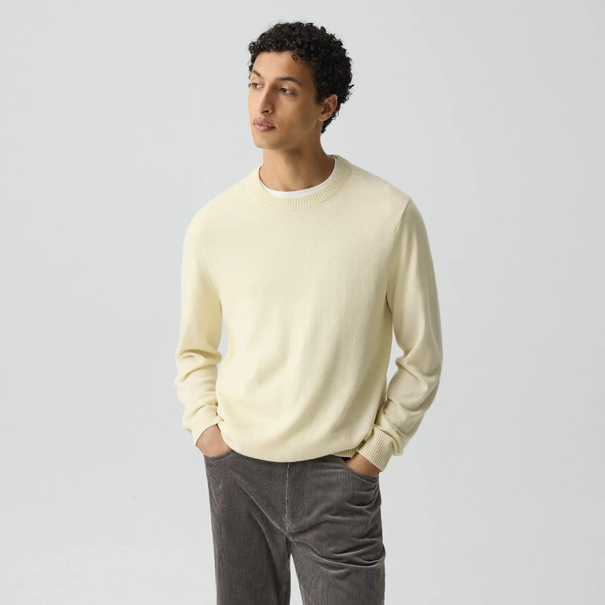 Hilles Crewneck Sweater in Cashmere by Theory