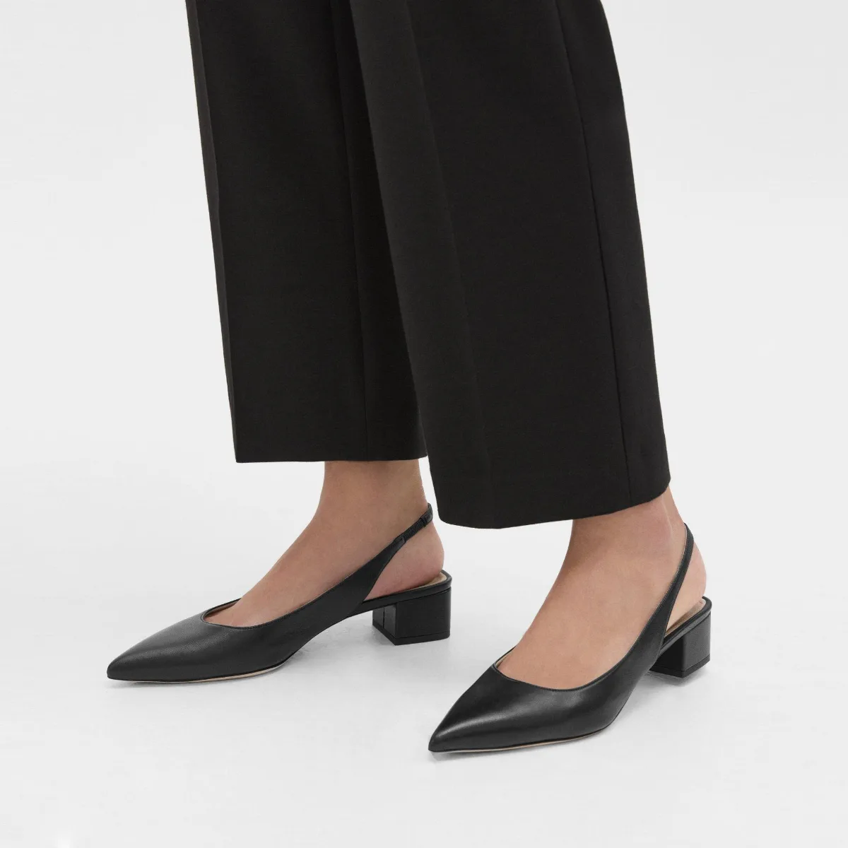 Slingback Pump in Leather by Theory