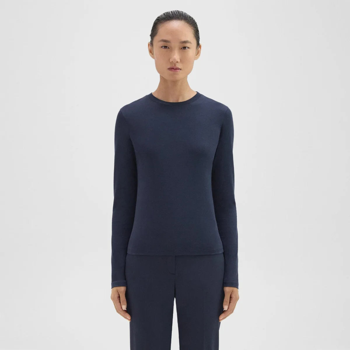 Tiny Long-Sleeve Tee in Organic Cotton by Theory