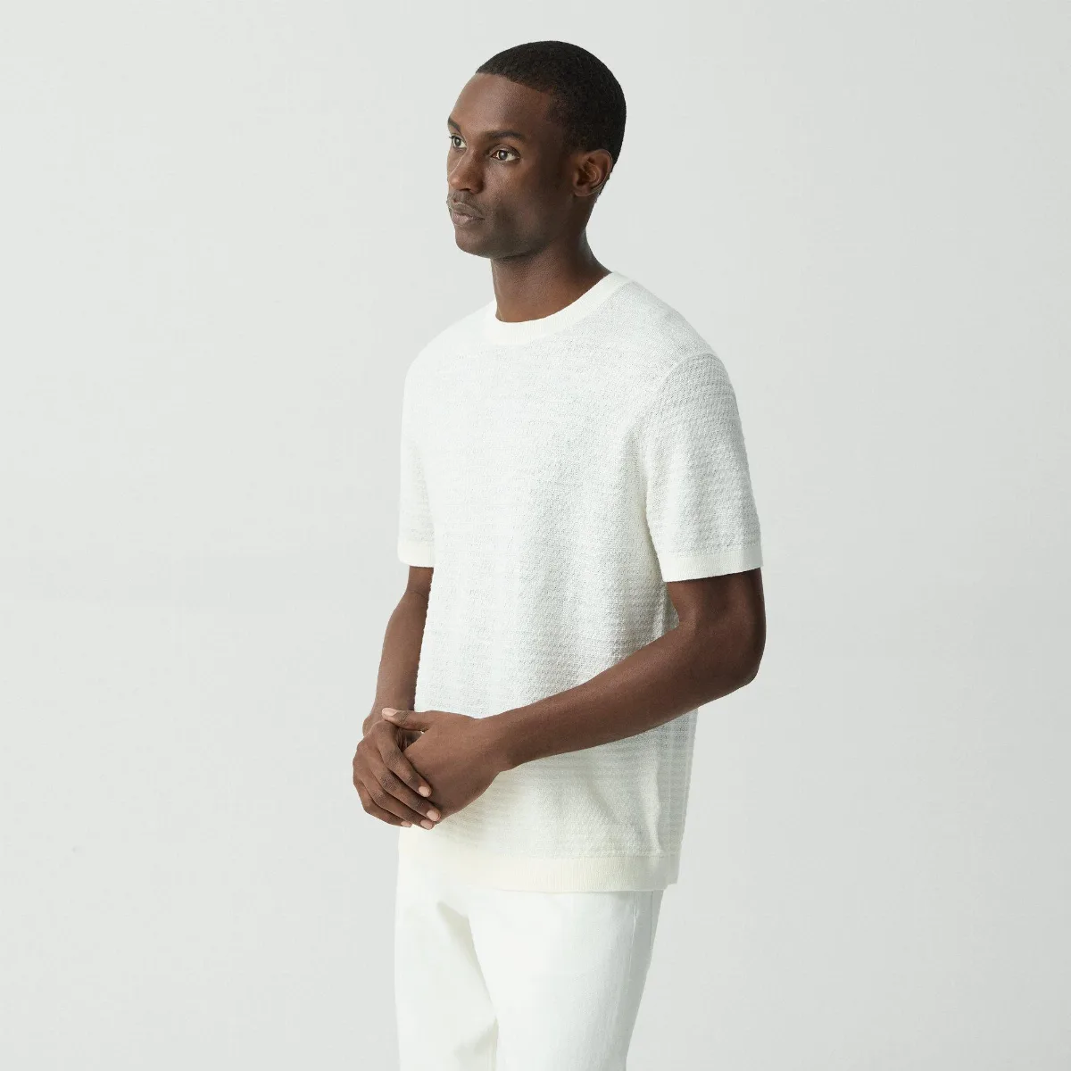 Kolben Tee in Pacific Linen by Theory