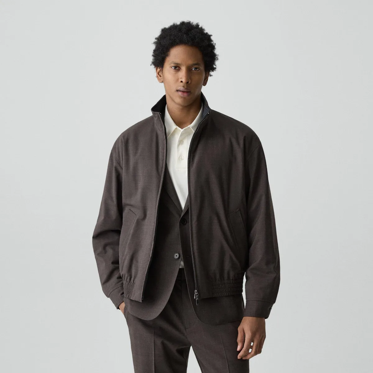 Reversible Jacket in Motion Wool
