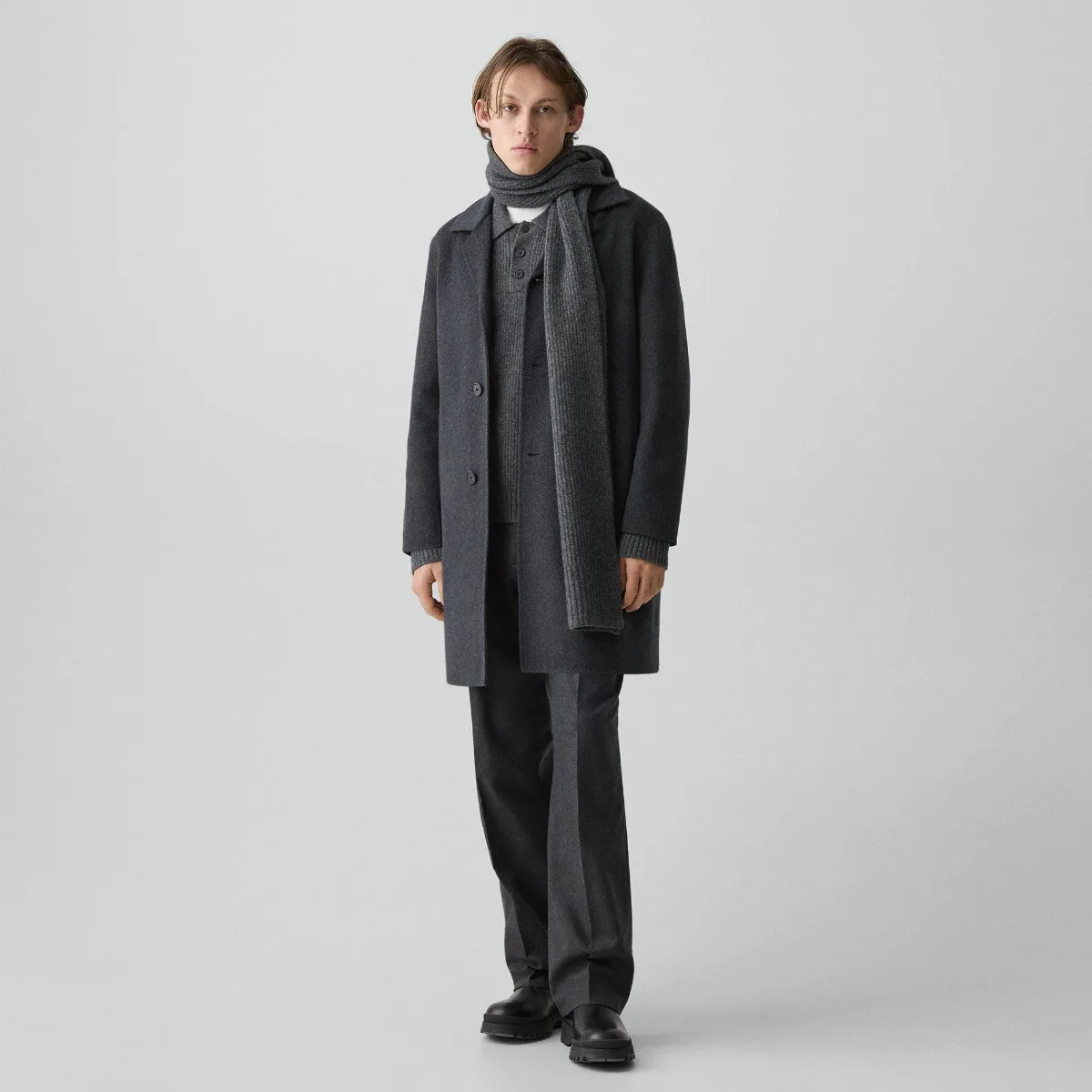 Standard Coat in Double-Face Wool-Cashmere by Theory