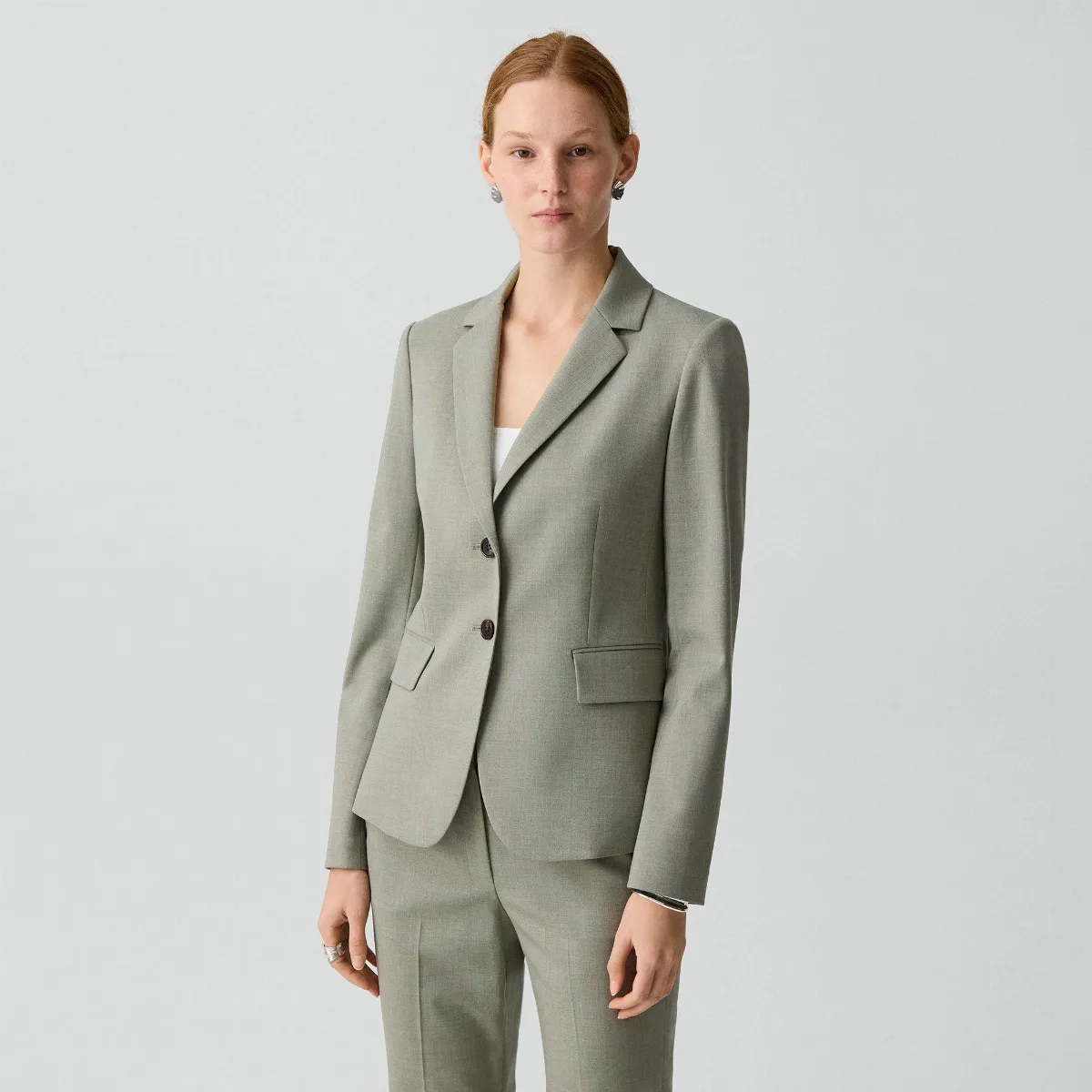 Carissa Blazer in Wool Gabardine by Theory