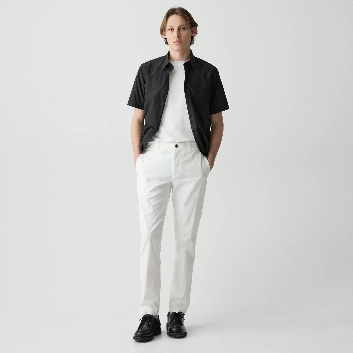 Zaine Pant in Stretch Cotton by Theory
