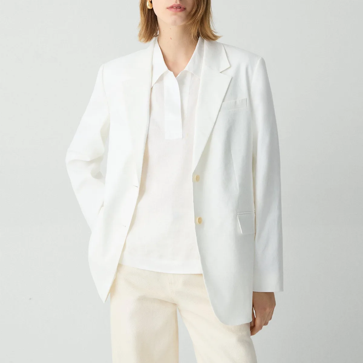 Relaxed Blazer in Good Linen by Theory