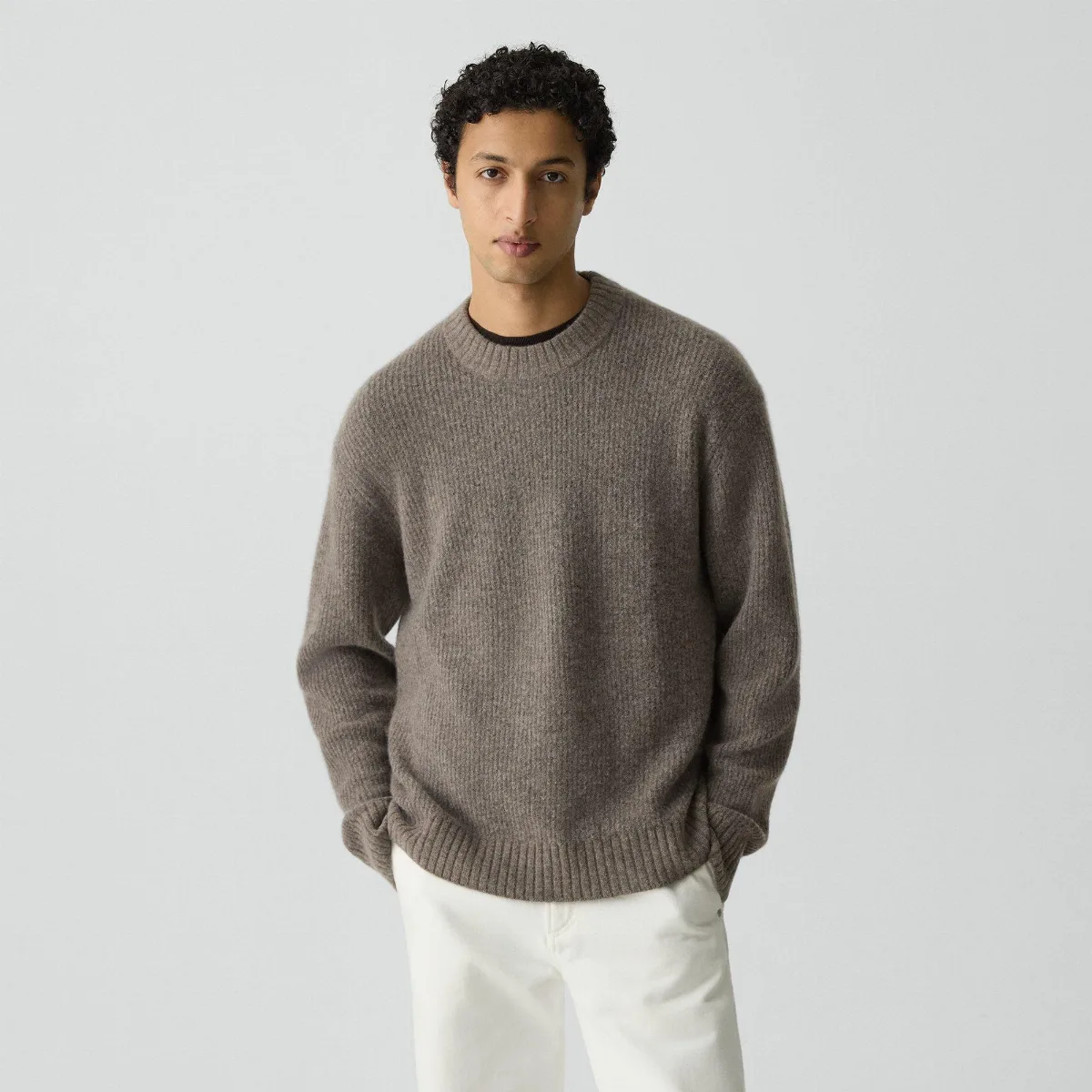 Relaxed Crewneck Sweater in Astor Wool by Theory