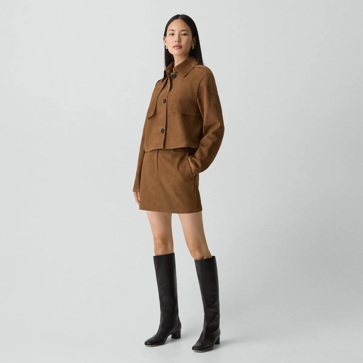 Tall Boot in Smooth Leather by Theory